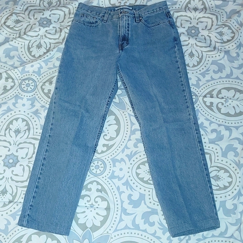 Tommy Hilfiger Denim Jeans Straight Leg Vintage Faded Blue Wash High Rise Size 8